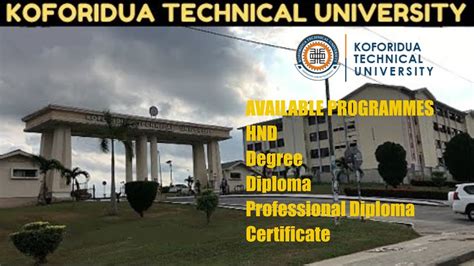 Admissions Requirements For Koforidua Technical University 202122