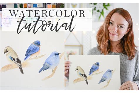 Live 🍃 How To Paint Watercolor Birds Step By Step Watercolor Bird Tutorial — Allison Lyon Art
