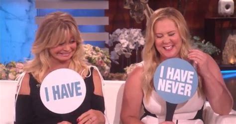 Amy Schumer And Goldie Hawn Play Never Have I Ever