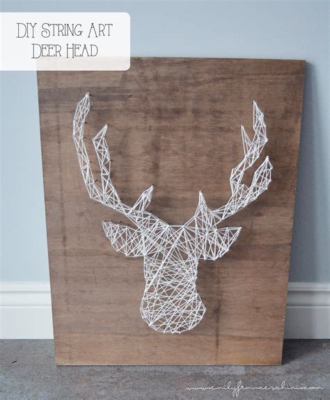Diy String Art Deer Head Seuntjie Kamer Pinterest