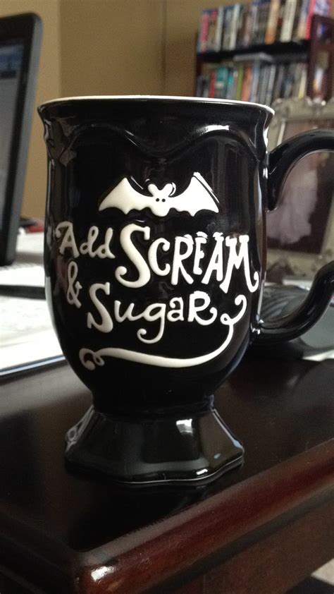 Perfect for october coffee in the morning or by a full moon. Halloween Coffee Mug | Halloween coffee, Coffee geek, Mugs