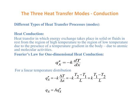 Ppt Chapter 1 Introduction To The Three Heat Transfer Modes