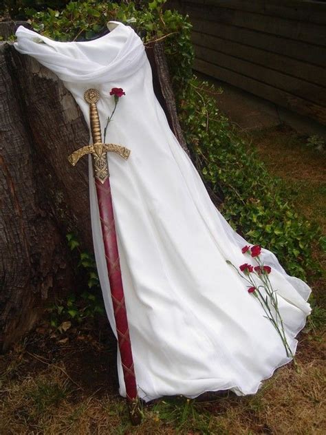 Sword Wedding Dress Flowers Noiva De Cristo Mulher Guerreira