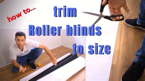How To Trim Roller Blind To Size Install Video Improved Audio With