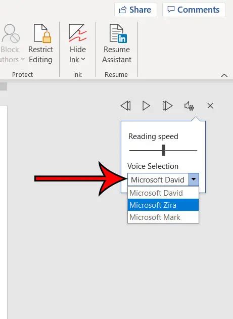 How To Change The Voice In Microsoft Word When Reading Aloud Solve