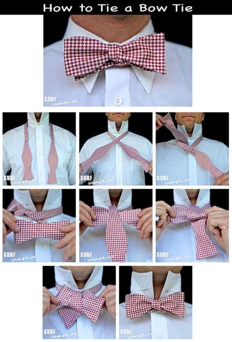 How To Tie A Bow Tie Step By Step A Visual Photo Tutorial Surf And