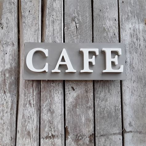 Cafe Sign For Sale Hand Painted Wooden Signs Trunk Vintage Furniture