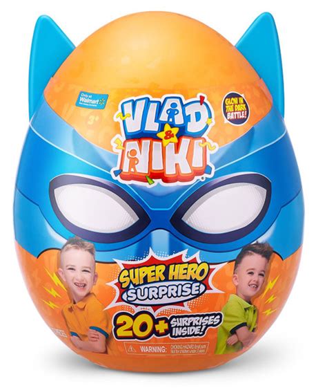 Vlad Niki Super Hero Surprise Exclusive Surprise Egg Blue Glow In The