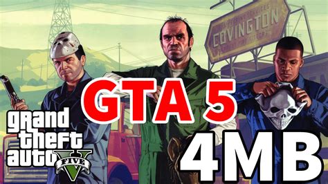 Download Gta 5 In 4mb Highly Compressed For Pc Pc Games