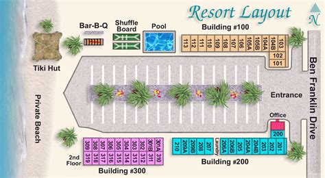 Resort Map Gulf Beach Motel Resort Florida