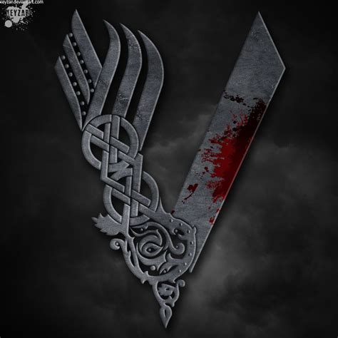 Vikings Logo Drawing By Keyzar Viking Logo Vikings Viking Wallpaper