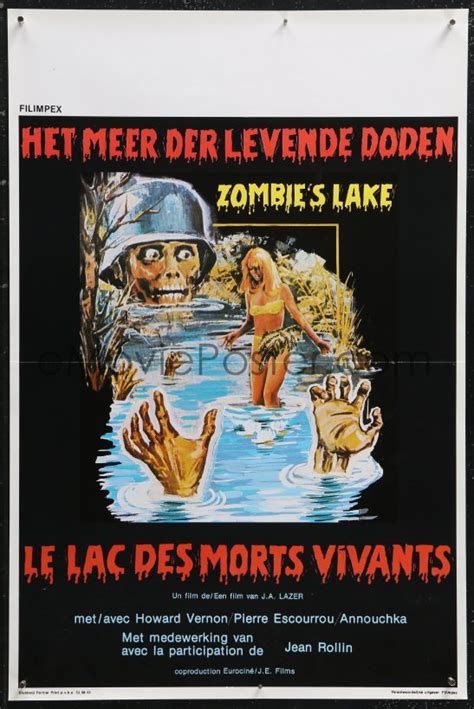 1c0502 Zombie Lake Belgian 1981 Le Lac Des Morts