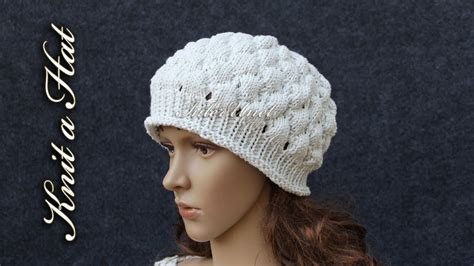 Chunky pompom hat free knitting pattern is a quick and easy project to knit up this weekend. How to knit a hat - bobble stitch hat knitting pattern ...