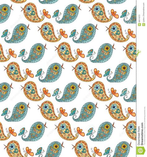 Seamless Pattern With Diagonal Lines Of Cute Ornate Birds And