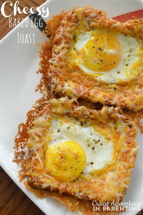 Cheesy Baked Egg Toast Recipe Recipes Eat Breakfast Yummy Breakfast