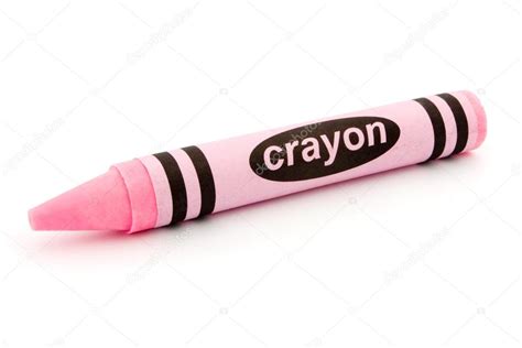 Single Pink Crayon Isolated On White Stock Photo By ©lucielang 66966831