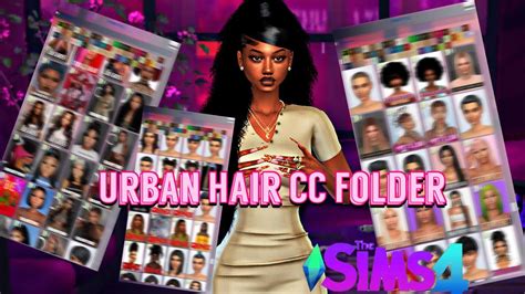 Urban Hair Cc Folder Small Urban Hair Haulcc Foldersims 4 Youtube