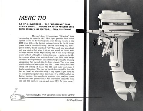 1962 Mercury Outboard Brochure Page 16 Endless Boating Forums