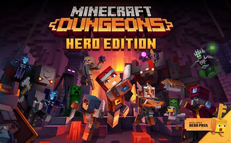 Upgrade your minecraft dungeons experience with the hero pass! Minecraft Dungeons - Hero Edition (PS4): Amazon.co.uk: PC ...