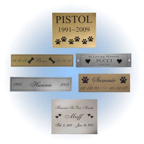 Custom Engraved Name Plate Pet Loss Personalized Memorial Etsy