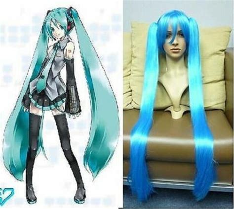 Vocaloid Hatsune Miku Cosplay Wig 1m Straight Long Blue Prop Ebay