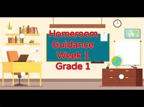 Homeroom Guidance Grade 1 Week 1 Youtube