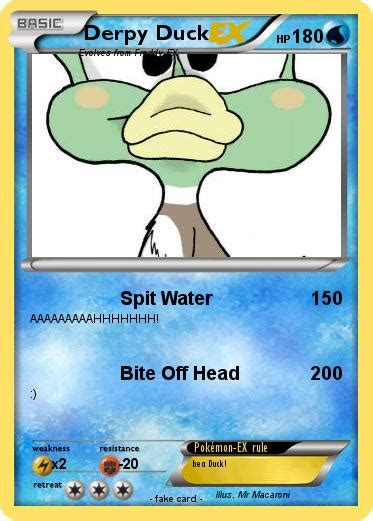 Pokémon Derpy Duck 1 1 Spit Water My Pokemon Card