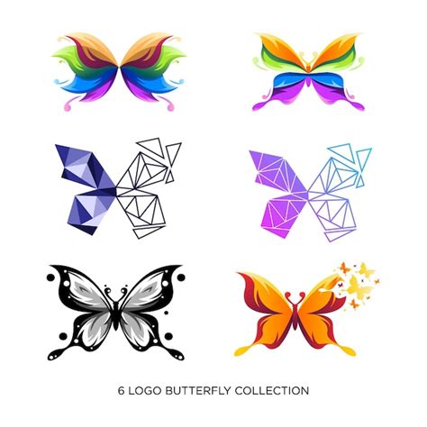 Premium Vector Butterfly Collection Logo Abstract Design