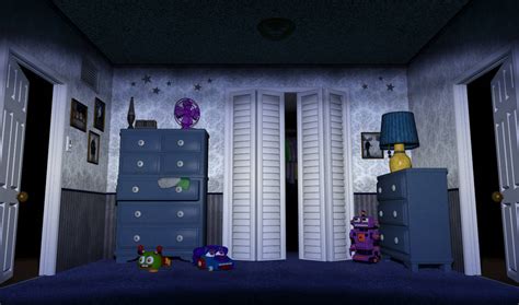 Fully Lit Fnaf 4 Bedroom By Juanito Pro On Deviantart