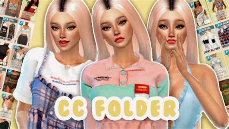 Female Cc Finds🍭the Sims 4 Mods Pack Clothesshoes Cc Folder🌺free