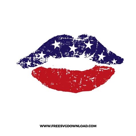American Flag Lips Svg American Flag Svg Lip Svg Independence Day The Best Porn Website