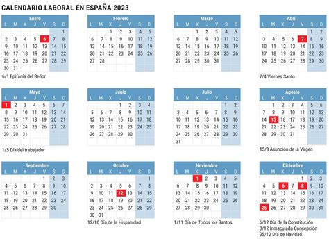 Calendario Laboral 2023 Días Festivos Y Puentes Cómo