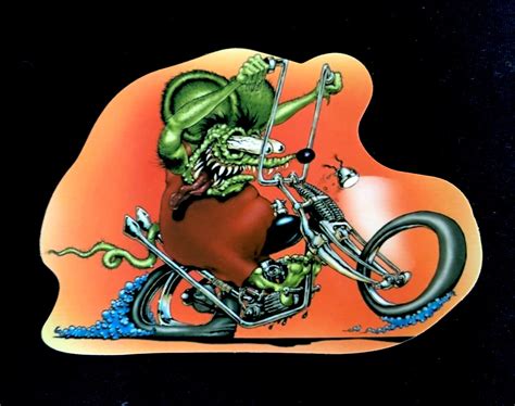rat fink sticker “overweight bike ride” 3 3 4 x 2 1 2“ uv glossy ebay