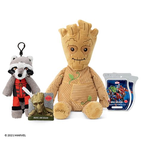 Scentsy 2021 Marvel Guardians Of The Galaxy Groot And Rocket