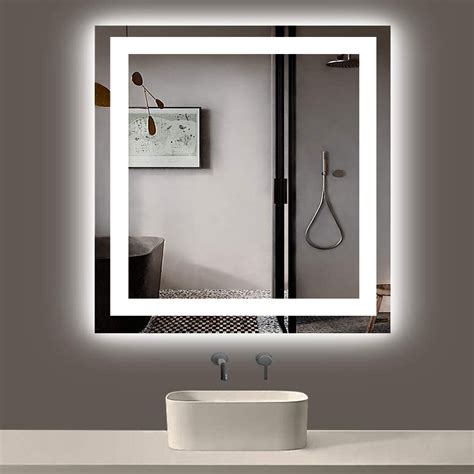 Led Lighted Anti Fog Wall Vanity Mirror Bathroom Dimmable Touch Switch Control Ebay