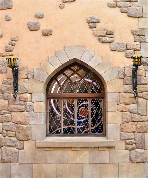 Arched Window Stone Wall Stock Photo Spon Stone Window