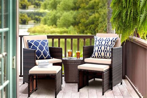 | credit offered* learn more. Walnew 4 Pieces Patio Wicker Furniture Conversation Set ...