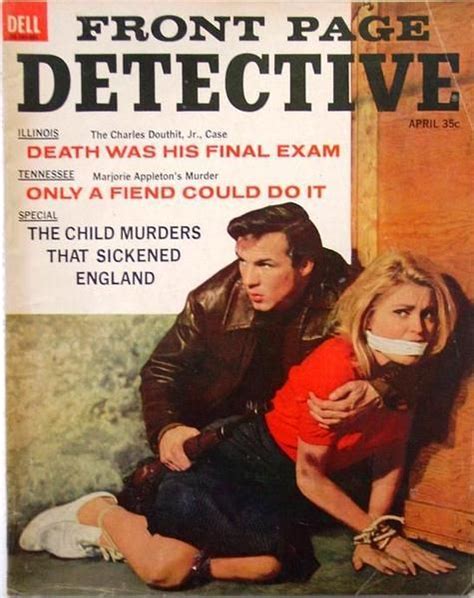 Front Page Detective April Damsels In Peril Detective Pulp Fiction