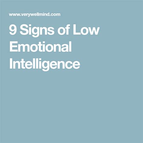 9 Signs Of Low Emotional Intelligence With Images Emotional
