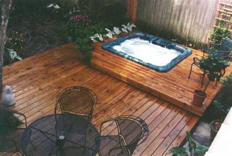20 Most Beautiful Deck Hot Tub Ideas For Joyful Backyard Small Backyard Decks Hot Tub Backyard