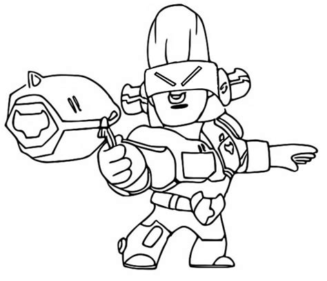 Colonel ruffs ' super attack. Coloring page Brawl Stars The Starr Force : Space Ox Bull 8