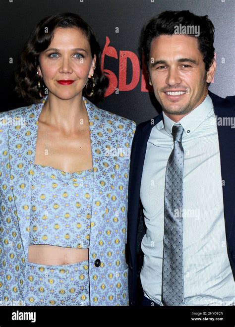 maggie gyllenhaal and james franco attending the deuce premiere held at the sva theater in new