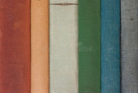 Row Of Old Books Showing The Spines Stock Photo Image Of Background