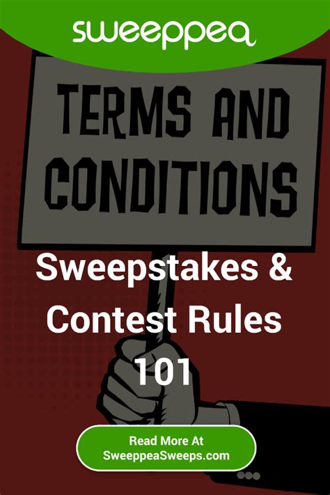 Sweepstakes Contest Rules 101 Official Rules Center