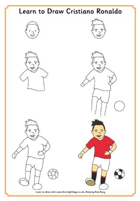 How To Draw A Boy Playing Football Easy Auto Ken