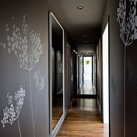 White Tree Murals In Contemporary Hall Wallpaper Mural