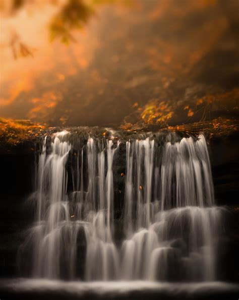 Cayuga Falls In Autumn Photograph By Michael Lawrence Fine Art America
