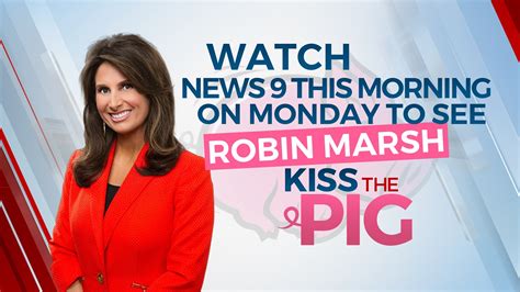 Robin Marsh Will Kiss The Pig More Than 22000 Goes To Food Bank