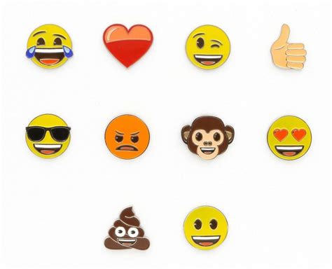 Emoji Pin Badge 10 Designs Officially Licensed Smiley Etsy Uk