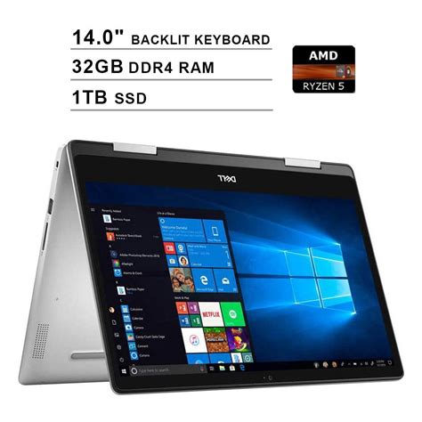 Dell Inspiron 5000 14 Inch Fhd 1080p 2 In 1 Touchscreen Laptop Amd 4